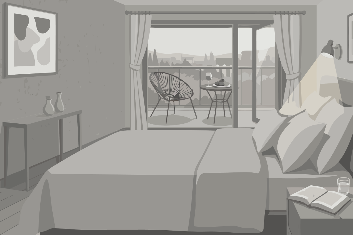 Single Room with Shared Bathroom